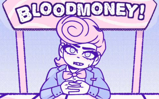 BloodMoney official game logo - Play the viral horror clicker online at bloodmoney.click